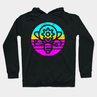 Retro STEM Innovation Lightbulb Gear Atomic Hoodie